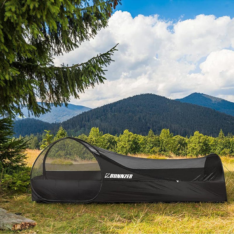 L RUNNZER Pop-Up Single Mosquito Tent, Mosquito Camping Net for Sleeping Outdoor Camping Traveling - Image 5